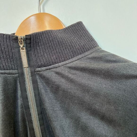 Bilancioni Zip Up Sweater Jacket Silk Wool Blend Dark Charcoal Gray size 52 - Picture 13 of 13